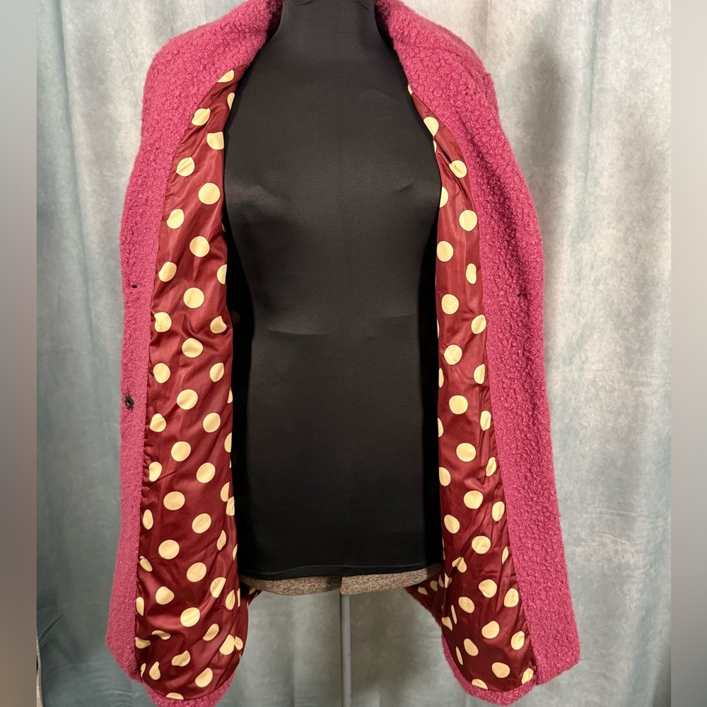 Sam Edelman Raspberry Teddy Style Coat - Picture 3 of 8